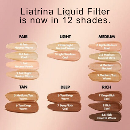 Lightweight Liquid Filter for Dewy Skin Finish